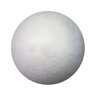 MT Products 4 Round White Polystyrene Foam Balls for Crafts