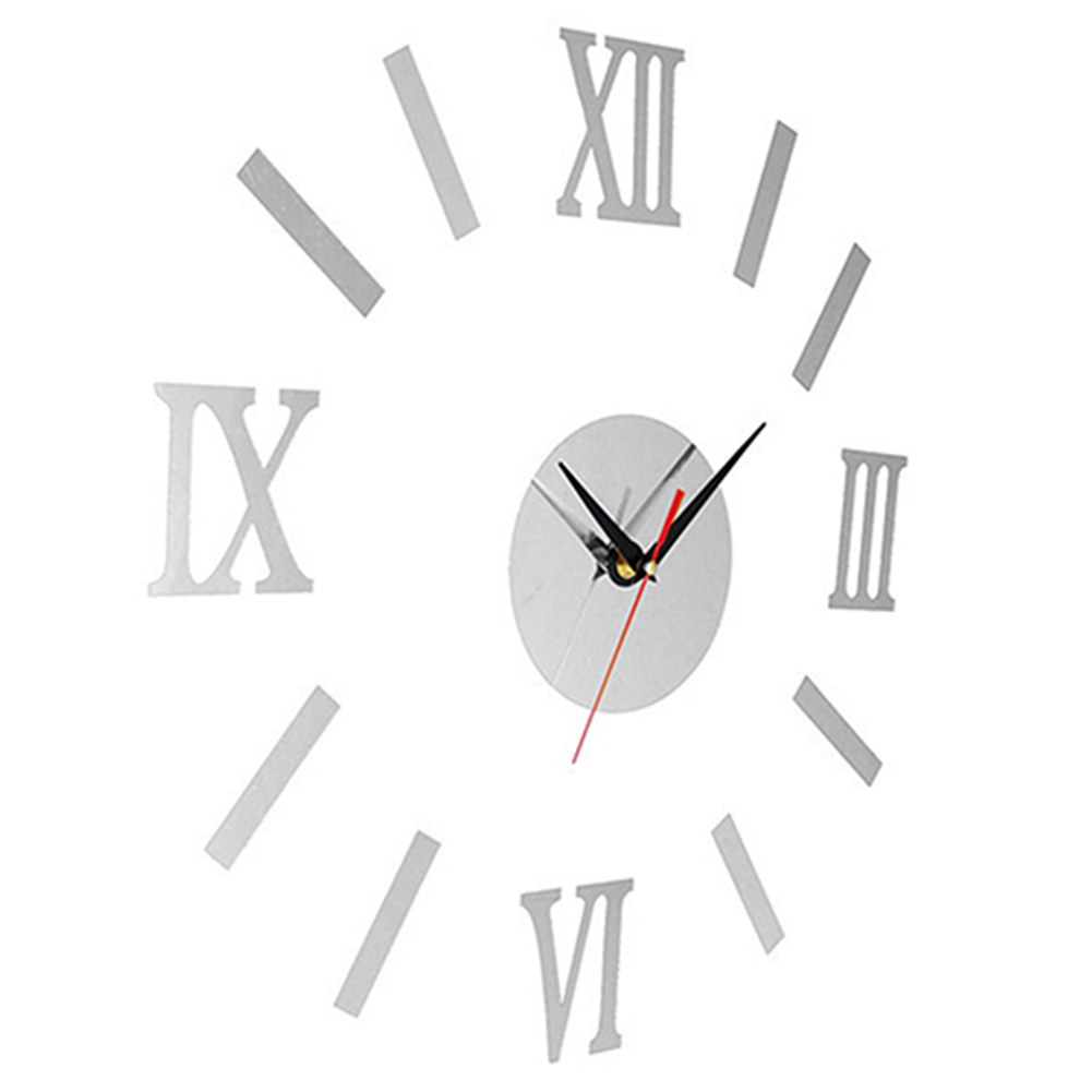 xinRui DIY 3D Analog Wall Hanging Clock Sticker Living Room Office