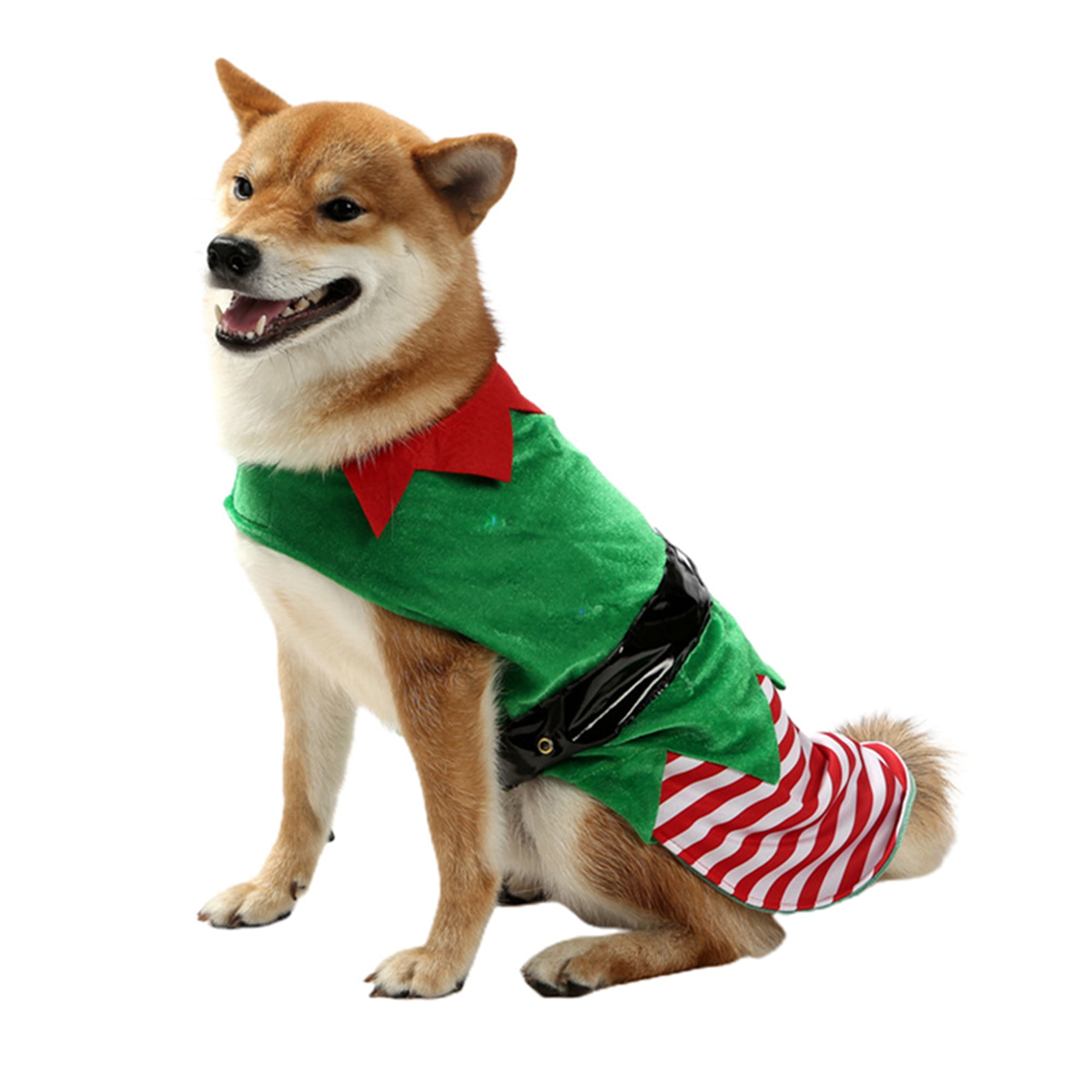 xingqing Christmas Elf Clothes for Puppy Dog Pet Dogs Funny Velcro Vest