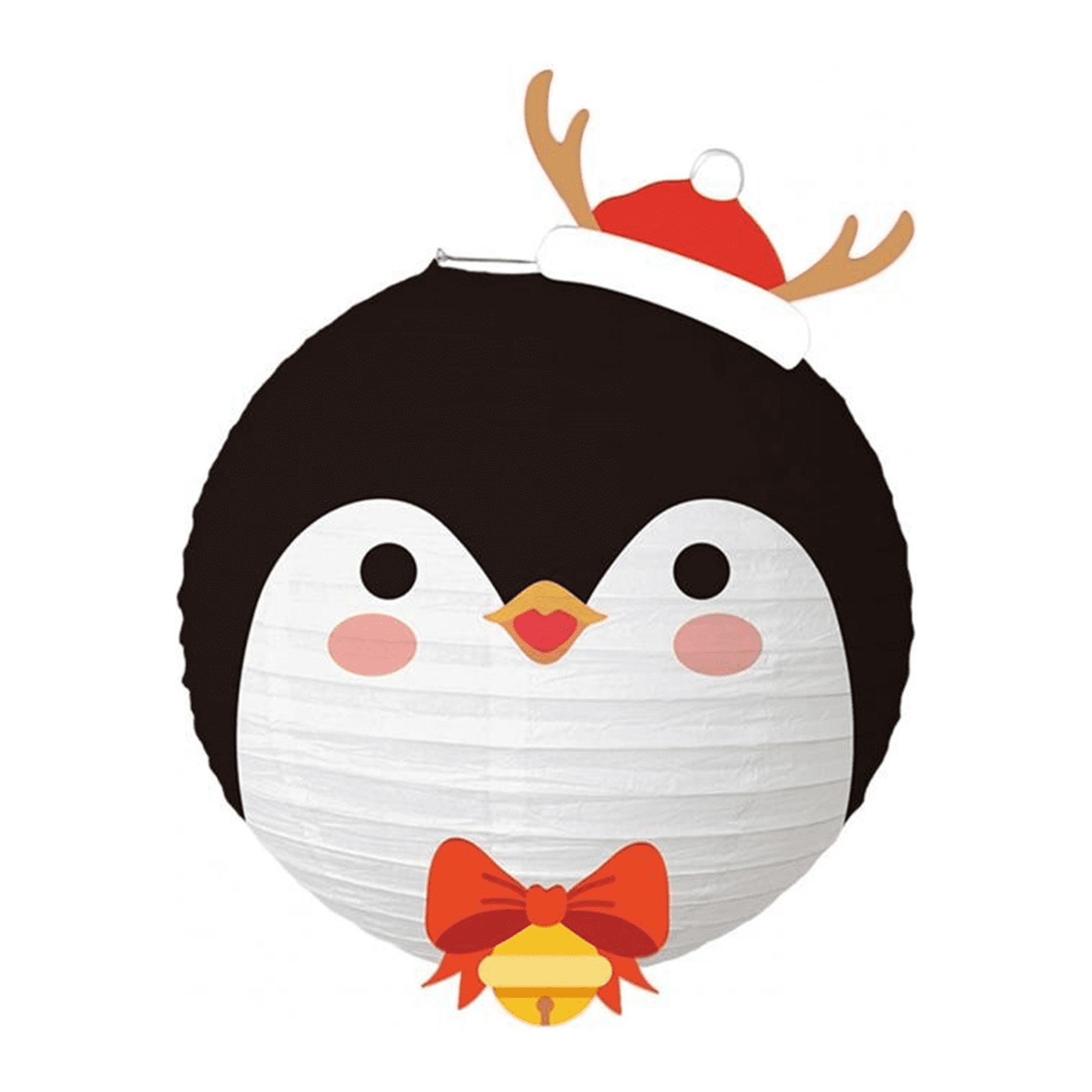 xingqing Christmas Paper Lanterns Santa Snowman Penguin Hanging