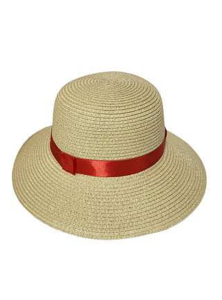 Pmuybhf adult Straw Sun Hats for Women Small Head July 4 Baby Girl Sun Hat Outdoor Beach Hat with Wide Hats Sun Protection Baby Sun Hat Cap, Women's