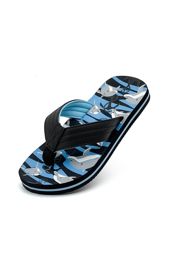 Boys Girls Flip Flops Sandals Comfortable Quick-Dry Casual Summer Beach Walking Sandals Kids Indoor Outdoor Pool Slides Shower Shoes