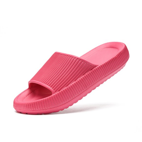 xinlanlin Cloud Slides for Kids, Toddler Boys Girls Pillow Shower Bathroom Slippers Non-Slip Open Toe Soft Comfy Thick Sole House Beach Clouds Cushion Slide Sandals for Indoor Outdoor Shoes