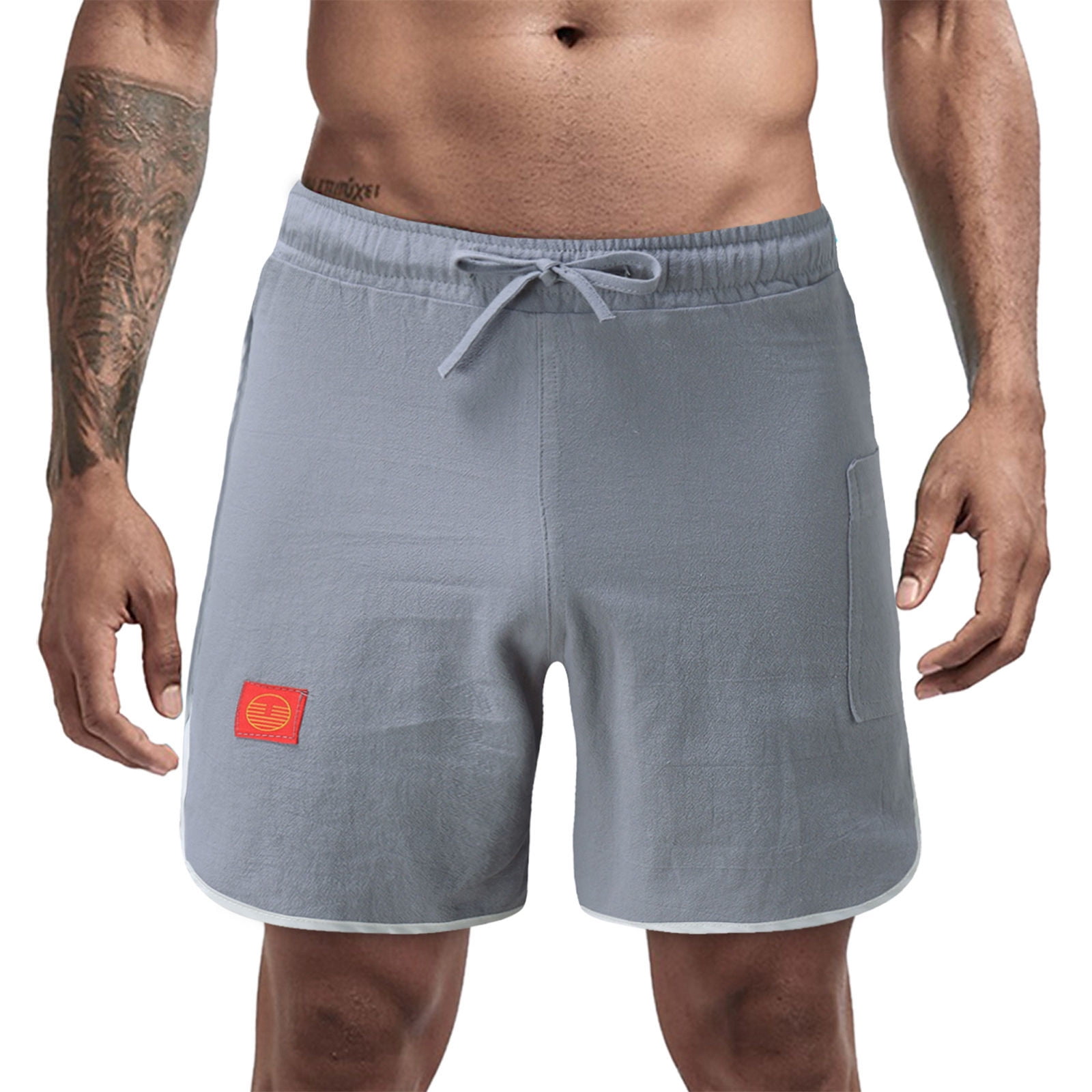 xinqinghao men pants for hot weather men summer solid color patchwork