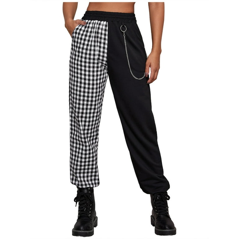 High Rise Chain Joggers - Plus Size