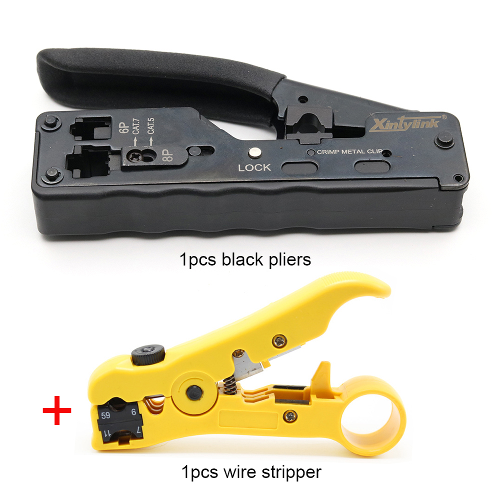 xintylink RJ45 crimper for cat7 plug cat5 cat6 connector network tools