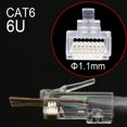 xintylink rj45 connector cat6 cat5e 50U/6U cable plug utp 8P8C
