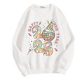 thumbnail image 1 of xixinqiwan Happy New Year 2025 Sweatshirt for Women,Chinese New Year 2025 Women Sweatshirt Lunar New Year Spring Festival Holiday Tops, 1 of 5