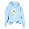 thumbnail image 1 of xixinqiwan Women's Plus Size St. Patrick's Day Hoodies,Women Long Sleeve Pullover Hooded Sweatshirt Fleece Sweaters Festival Holiday Tops, 1 of 6