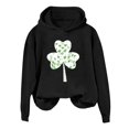 thumbnail image 1 of xixinqiwan Women's Plus Size St. Patrick's Day Hoodies,Women Long Sleeve Pullover Hooded Sweatshirt Fleece Sweaters Festival Holiday Tops, 1 of 6