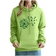 thumbnail image 1 of xixinqiwan Women's Plus Size St. Patrick's Day Hoodies,Women Irish Slainte Hooded Shamrock Green Long Sleeve Shirt Festival Holiday Tops, 1 of 6