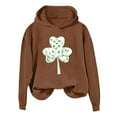 thumbnail image 1 of xixinqiwan Women's Plus Size St. Patrick's Day Hoodies,Women Long Sleeve Pullover Hooded Sweatshirt Fleece Sweaters Festival Holiday Tops, 1 of 6