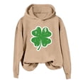thumbnail image 1 of xixinqiwan Women's St. Patrick's Day Hoodies,Womens St. Patrick's Day Clover Print Hoodie Casual Long Sleeve Sweatshirt Irish Shamrock Pullover Tops, 1 of 6