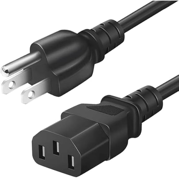 xixishop 10Ft Treadmill Power Cord Replacement, 3 Prong AC Power Cord for Walking Pad,Vibration Plate,Superfit, SupeRun Elseluck, Horizon, Sole, BowFlex, Elliptical & Fitness Equipment