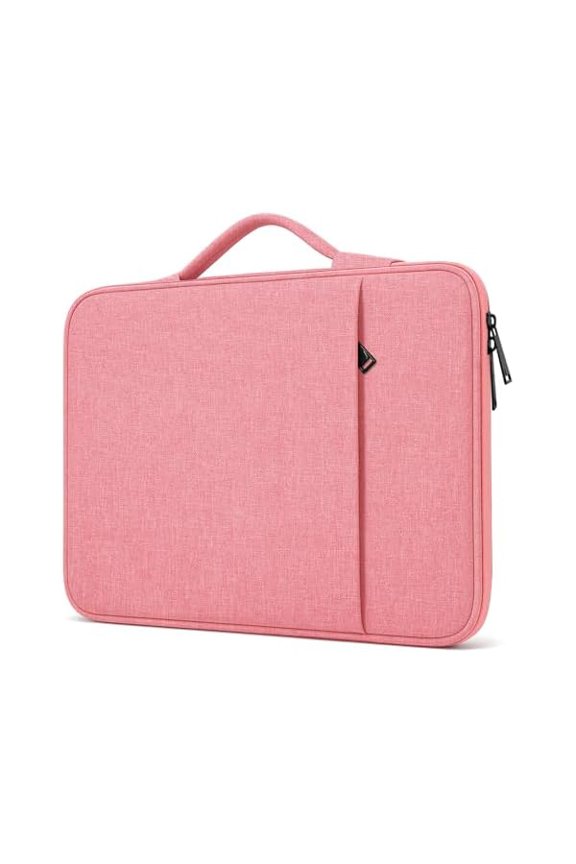 13-Inch Laptop Sleeve Case for 2026-2024 MacBook Air 13.6 inch M5/M4 Chip & MacBook Neo 13'' A18 Pro/iPad Pro M5 13-inch Accessory Traveling Water-Resistant Bag Portable Carrying Case (Pink)