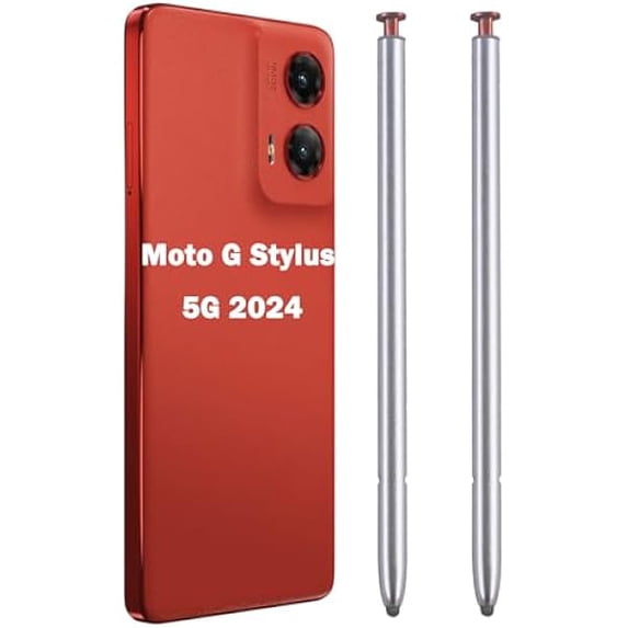 xixishop 2 Pack G Stylus 5G 2024 Stylus Pen Replacement for Motorola Moto G Stylus 5G 2024 XT2419 All Version Touch S Pen (Scarlet Wave)