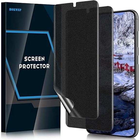 xixishop [2 Pack] Galaxy S25 Plus Screen Protector, Matte Privacy Flexible TPU Film Case Friendly Anti Spy Matte Finish Surface [Support in-Screen Unlock] for Samsung Galaxy S25 Plus 5G