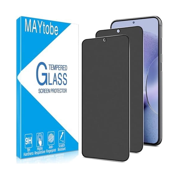 xixishop [2 Pack Matte Privacy Screen Protector For Samsung Galaxy S25 PlusAnti Spy Tempered Glass, 9H Hardness, Case Friendly, Anti Scratch, Touch Sensitive