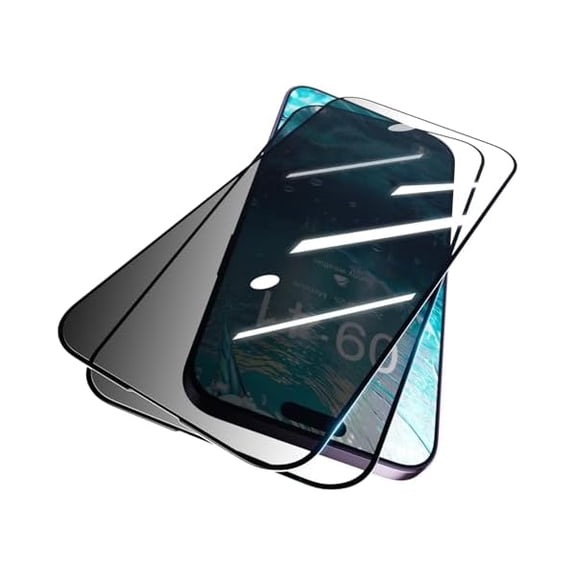 xixishop [2 Pack Privacy Screen Protector for Apple iPhone Air Tempered Glass Film, Anti Spy Anti-Scratch Gloss Finish Scratch Resistant High Sensitivity, Black