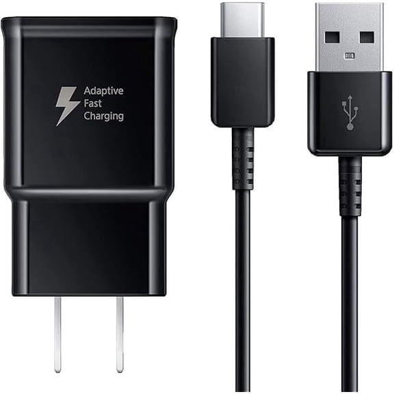 xixishop Adaptive Fast Charger Compatible Samsung Galaxy S9 S9 Plus S8 S8 Edge S10 S20 A50 A51 A71 A20 A21 A20e A10e A11S Note 8 Note 9, Wall Charger Adapter Plug with USB Type C Cable