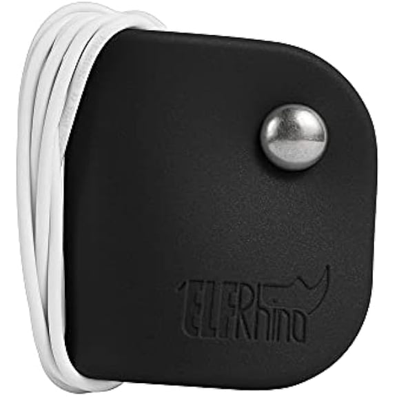 xixishop Cord Organizer Earbud Holder Earphones Headphones Winder Keeper Earbuds Case Storage Wrap Headset Keeper Cord Manager Cable Organizer Black