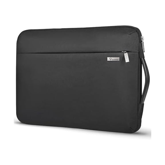 xixishop Laptop Sleeve Case 15.6 16 Inch with Handle, 360 Protective Waterproof Slim Computer Bag Cover Compatible with MacBook Pro M2/M3/M4 16, HP Acer Lenovo Yoga ThinkPad Asus Laptop, Black