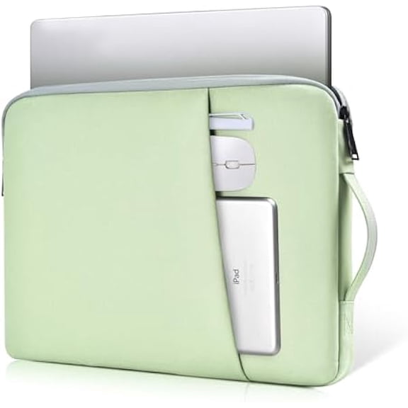 xixishop Laptop Sleeve Case 17 17.3 Inch with Handle Computer Bag Carrying Case for HP Pavilion 17/ Envy 17/ Dell/IdeaPad ThinkPad/LG Gram/MSI/ASUS Acer, Green