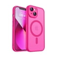 thumbnail image 1 of xixishop Magnetic for iPhone 13 Case, Upgraded [Full Camera Protection] [Compatible with Magsafe] [Translucent Matte] Shockproof Protective Phone Case for iPhone 13 6.1" - Hot Pink, 1 of 7