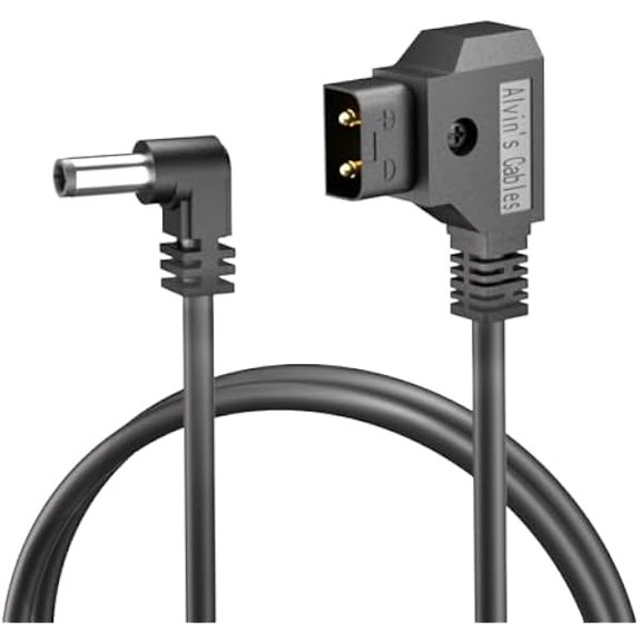 xixishop Power Tap D-Tap to 2.1 DC 12v Right Angle Cable for Blackmagic Design Video Assist, Atomos Shogun, SmallHD 702 Monitor 1.5m| 4.92ft