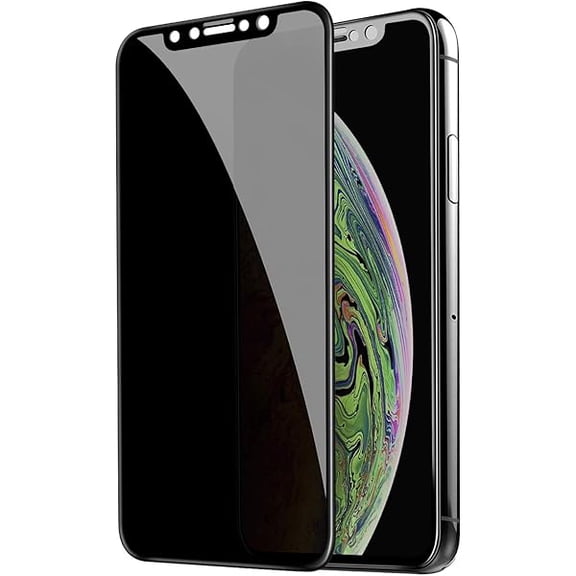 xixishop Privacy Screen Protector for iPhone 11 Pro Max/iPhone XS Max (6.5 inch), Full Coverage Tempered Glass [Case Friendly][Advanced Clarity] Anti-Spy 9H Screen Protectors (2019)