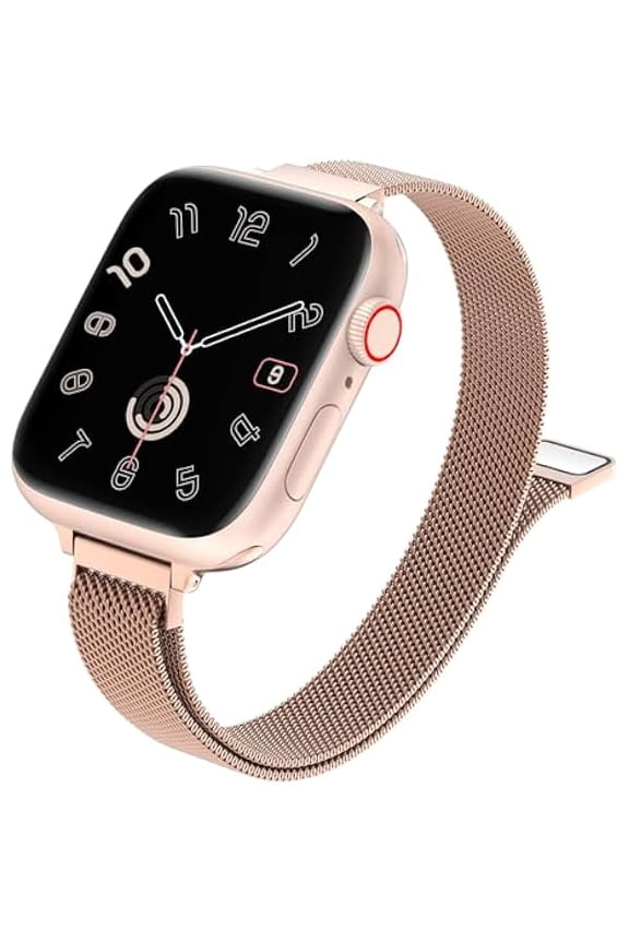 Slim Milanese Loop Compatible with Apple Watch Band for women 41mm 40mm 38mm 42mm 46mm 45mm 44mm, Stainless Steel Strap work on iWatch Series 11 10 9 8 7 6 5 4 3 & SE 3 2 1
