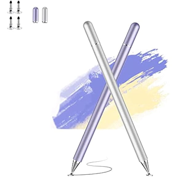 xixishop Stylus Pen for iPad,Tablet Stylus with Four Replacement Tips Stylus Pens for Touch Screens Universal for Android/Phone/iPad Pro/Air/Samsung/Microsoft/Nintendo Switch (2pcs)