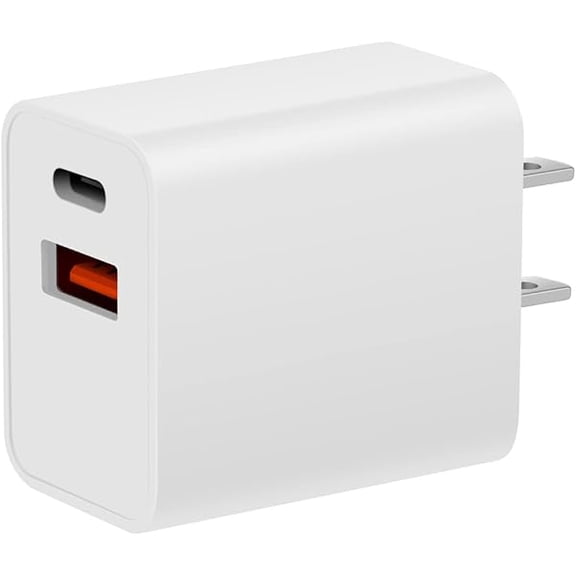 xixishop USB C Charger Block, Upgrade Dual Port Fast Charging Block Cube Brick Plug Adapter Charger Compatible for Apple Watch SE Series 9 8 7 6, iPhone 15 Pro Max, White