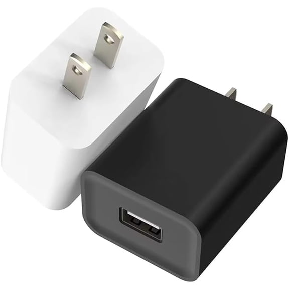 xixishop USB Wall Charger 2-Pack, 5V 2A Power Adapter, Fast Charging Block, USB Plug Charger Block Compatible with Baby Bottle Warmer, Samsung,Tablet,Phone, Pad, Kindle and More