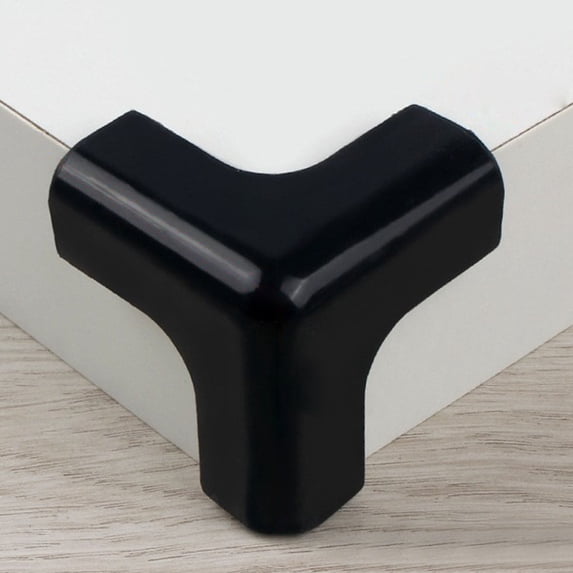 xiziHUAN9C 1Pc Furniture Protection Corners,Table Corner Protector, Baby Proofing Edge, 3D Corner Guards,Safety Anti-Collision Corners Furniture Bumper for Fireplace Stair Cabinet,Black - 4.5x4,5cm