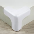 thumbnail image 1 of xiziHUAN9C 1Pc Furniture Protection Corners,Table Corner Protector, Baby Proofing Edge, 3D Corner Guards,Safety Anti-Collision Corners Furniture Bumper for Fireplace Stair Cabinet，White - 4.5x4,5cm, 1 of 4