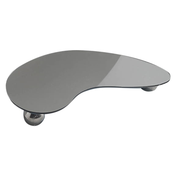 xiziHUAN9C Acrylic Display Tray Organizer with Base - For Perfume Bottles, Home Fragrance Diffusers, and Decorative Storageļ¼Silver - 27X12X3CM