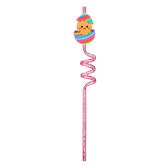 xiziHUAN9C Colorful Easter Party Straw - Reusable Festive Holiday Cups for Celebrations, Fun and Vibrant Designs for Kids & Adults,A - One Size