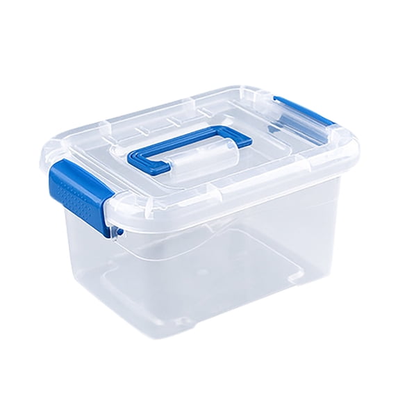 1 Pack Clear Storage Bin with Lids, Storage Container for Tools, Crafts, Bathroom Supplies, Office & Garage Organization