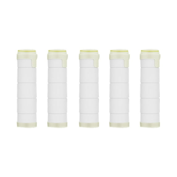 xiziHUAN9C Shower Filter x5 Replacement Cotton Filter for Hard Water Remove Chlorine and Harmful Substances,White