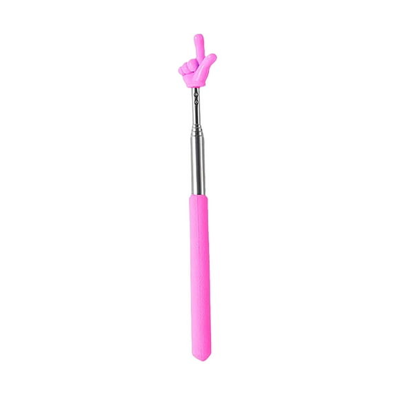 xiziHUAN9C Telescopic Teachers Pointer, Classroom Demonstration Baton,Retractable Finger Pointer Stick for School Teaching, Conference Presentation, Object Instruction,Hot Pink - 20x1x1cm