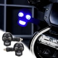 thumbnail image 1 of xjwjuw 2pc Skull LED Turn Signal Lights, Biker Accessories with Dual Function (Daytime Running & Turn Signal), Durable ABS & Rubber, High-Visibility LEDs, Ideal for Bikes, Cruisers and Road Safety, 1 of 7
