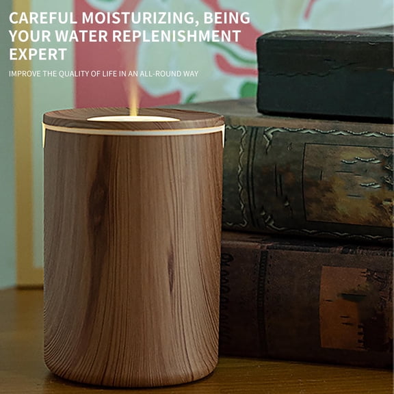 xjwjuw 320ml Bedroom Atmosphere Lamp Humidifier, Auto Shut-Off (6-12H) & Soft Ambient Light, Large Easy-Clean Water Tank, for Bedroom, Desktop, Travel, Humidification & Nighttime Comfort
