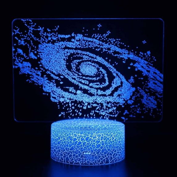 xjwjuw 7-Color LED Night Light, Touch Control Desk Lamp, 7 Colors & Gradient Modes, USB/Battery Powered, Soft No Dazzle, for Bedroom, Baby Room, Corridor