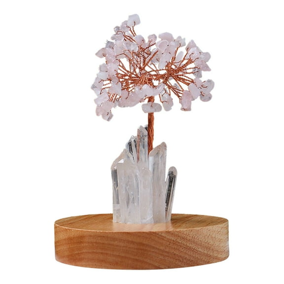 xjwjuw Amethyst Crystal Night Lamp, Natural White Quartz Stone Light, Warm Soft Glow, Healing Energy, Hand-Carved Unique Design, Ideal Gift for Festivals, for Desktop, Bedroom Decor