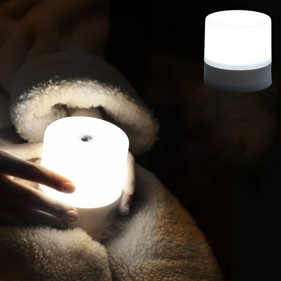 xjwjuw Bedside Night Light, LED Ambient Table Lamp, Silent Touch Dimmer, Soft Comfortable Light, Energy Efficient, Bedroom Children Reading Lamp, Decorative Home Lighting