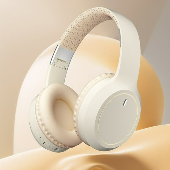xjwjuw Bluetooth Headphones Wireless, Noise-Cancelling Stereo Sound, HiFi Foldable Over-Ear Headset, Bluetooth 5.4, HD Call, Music Playback, Comfortable for Travel and Gaming