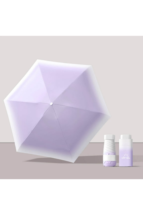 Compact Manual Sun Umbrella, Lightweight & Portable, UV Protection, Black Coating, Ideal for Outdoor Activities, Picnics, Beach, Hiking