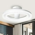 thumbnail image 1 of xjwjuw E27 LED Acrylic Light Bulb, Eye-Protection Energy-Saving & 3 Color Temperatures, Circular Modern Design, Household Ceiling Light for Living Room, Bedroom and Home Lighting, 1 of 7