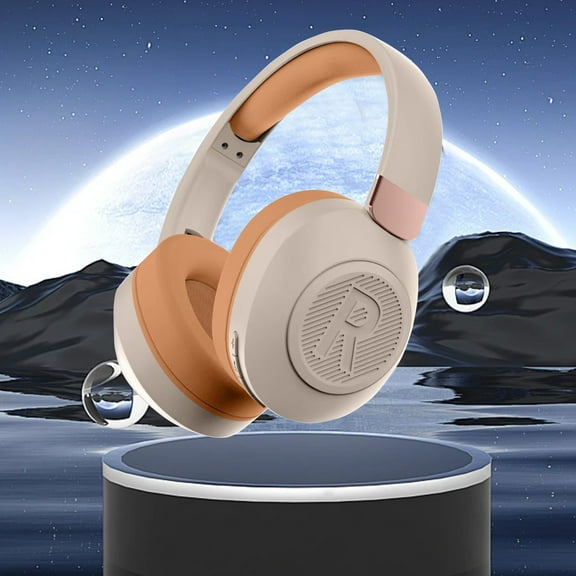xjwjuw Over Ear Bluetooth Headphones Wireless with Mic, HiFi Stereo Sound, 40mm Driver, Noise Cancelling, Foldable Headset with AUX and Long Battery Life for Gaming